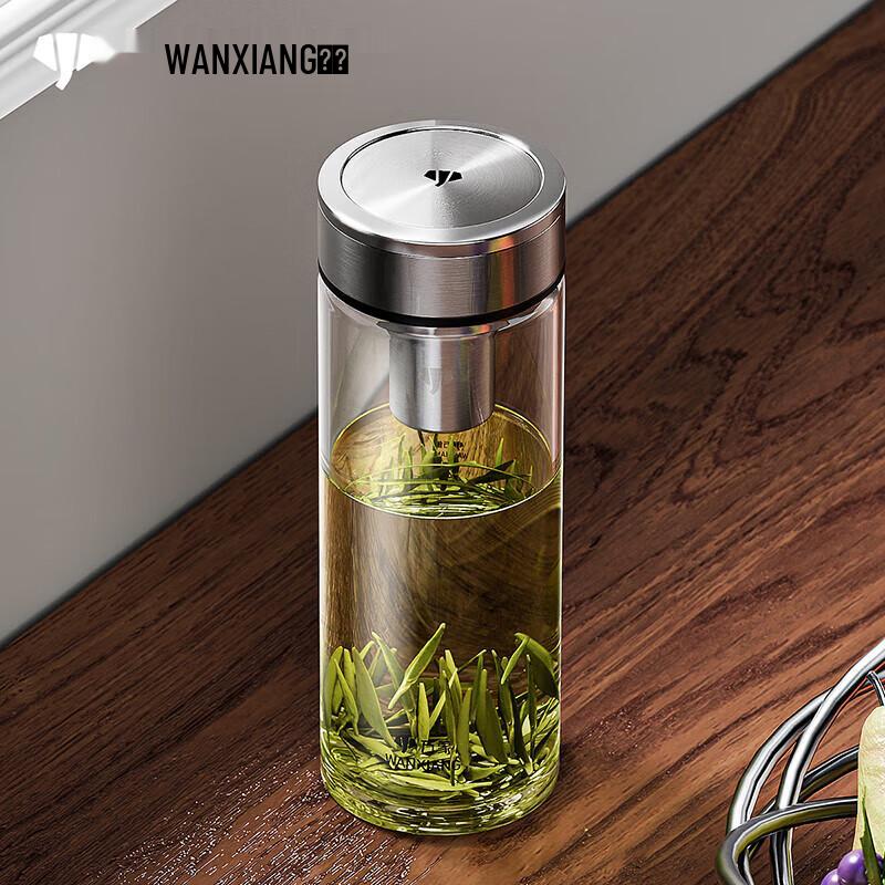 Wànxiàng U48R-520R Double-Layer Borosilicate Glass Cup
