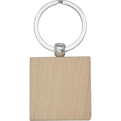 Gioia Square Beech Wood Keyring
