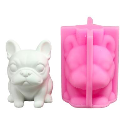 Französische Bulldogge Silikon Kerzenformen Hitzebeständige Silikonform zur Herstellung von Kerzen Seife Epoxidharz Heimdekoration