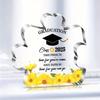 1pc Graduation Class of 2025 Acrylic Decorative Plaque with Yellow Flower Design - 'Take Pride In How Far You've Come' Inspirational Message 