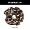 Haargummis mit Leopardenmuster Dicke Hochsteckfrisur Übergroßes Haargummi Elegantes Haarband Scrunchy Frauen Pferdeschwanzhalter