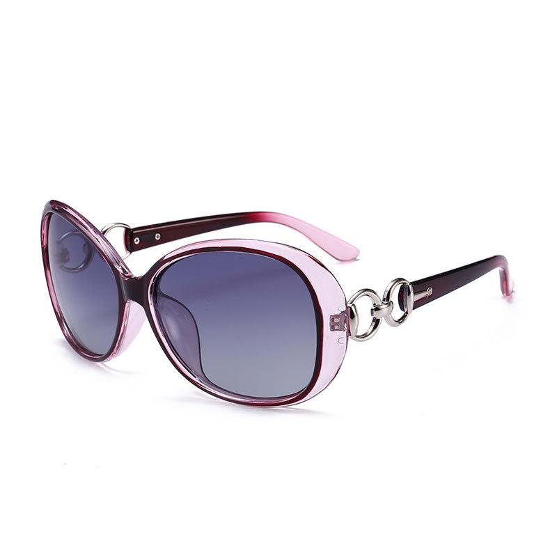 Fashion Trend Sunglasses Women'S High-End Sense Round Frame Driving Sunglasses Uv-Proof Polarized Glasses