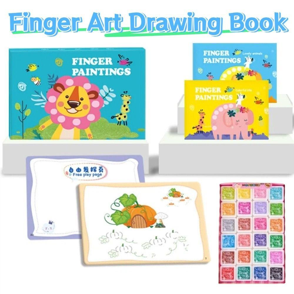 Cartoon Animal Finger Art Drawing Book Handmade Graffiti Drawing Toys  Art Designer