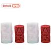 1-4PCS DIY Candle Making Kit Christmas Cylinder Silicone Mold for Handmade Scented Candles Holiday Gift Idea Home Craft Supplie