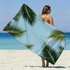 Tropical Palm Leaf Beach Towel Patterned Sunscreen And Windproof Suitable For Swimming Pool Camping Travel Blanket