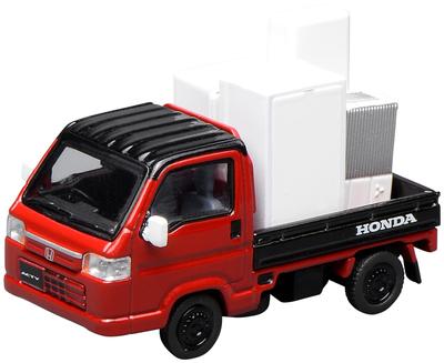 FREESTYLE MOTORHELIX Maßstab 1/64 Honda ACTY Truck Stadtgeist Farbe Stil Flammenrot x Schwarz Fertigprodukt M65602