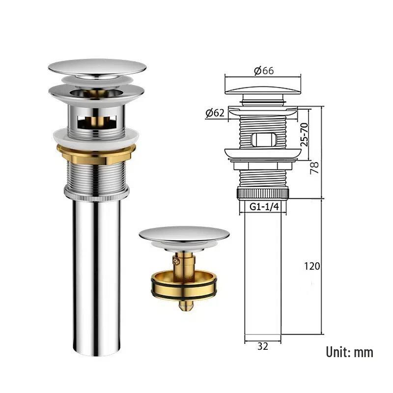 

Universal Pop-Up Basin Drain