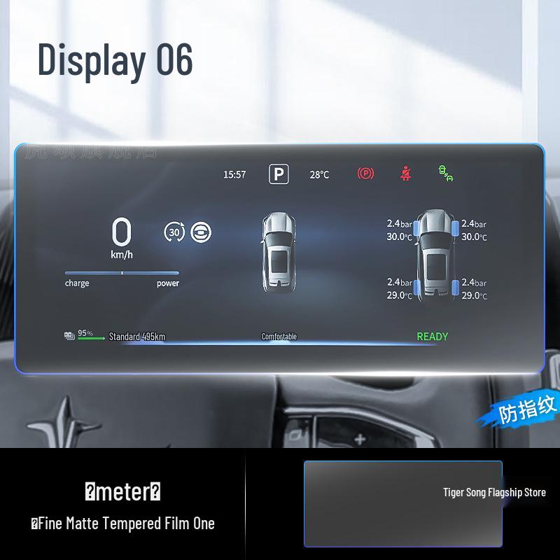 Compatible Tempered Film for Shijie 06 Screens: Interior Navigation Protection & Decorative Parts for 25 Models.