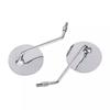 Motorcycle Rearview Mirror Universal 10mm Motorcycle Rearview Mirrors Scooter Chrome Round Side Mirror
