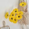 Artificial Gerbera Flowers with Bendable Stems Fake Silk African Gerbera Flower Boho Faux Wildflower for Wedding Bridal Party Home Kitchen Decor