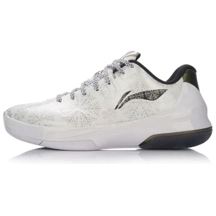 New LiNing Speed 3 Cushioning Anti Slip And Wear Resistant Low Top Basketball Shoes Men's White ABAL053-3