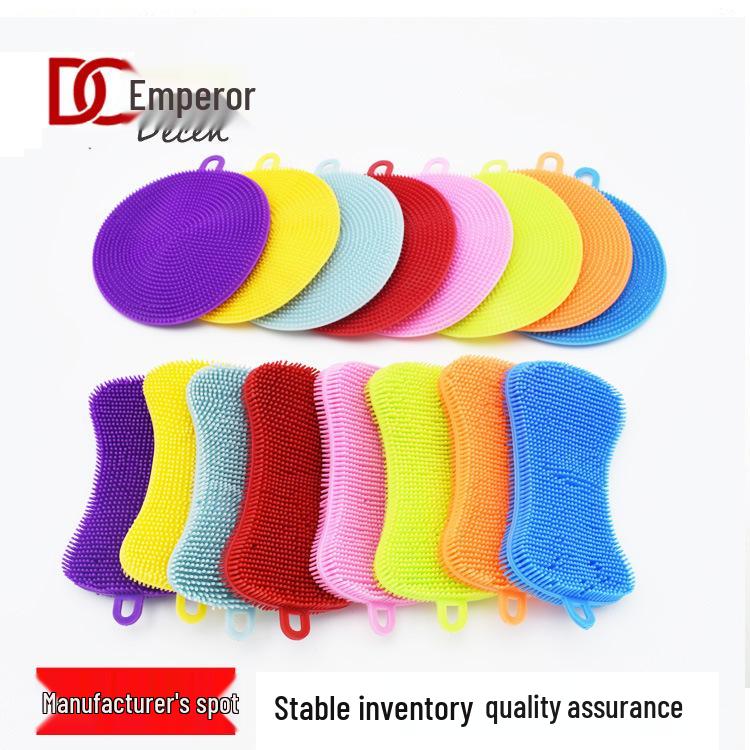 

Bone Silicone-Free Dish Brush & Scrubber Pad Gray Round Brush