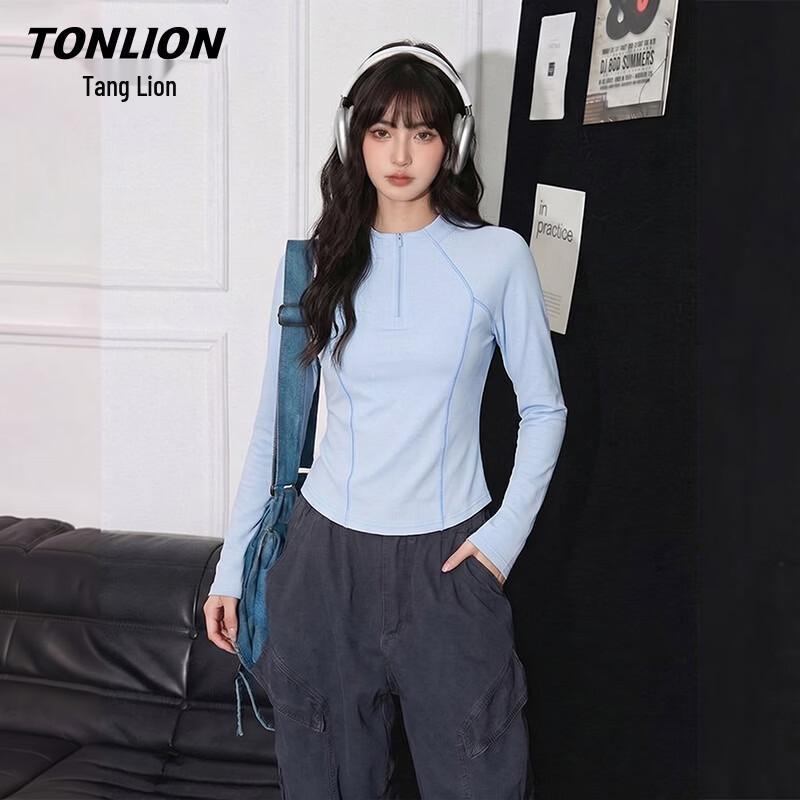 TonLion Women s Cooling Quick-Dry Long Sleeve Sports Top L