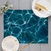 Beach Starfish Placemat Summer Vibe Vacation Kitchen Decor Linen Dining Table Coaster Pad Bowl Coffee Cup Mats Tablecloth
