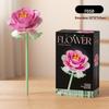Dream Flower Box: Preserved Building Block Bouquet Set - Sunflower & Carnation. Ideal Toy for Children's Assembly.