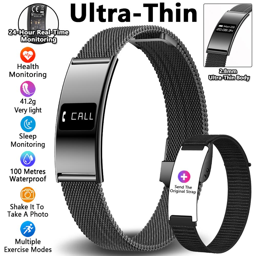 Smart Bracelet Call Reminder Time Display Smart Watch Heart Rate Sleep Monitor Sport Wrist Band Fitness Tracker Pedometer