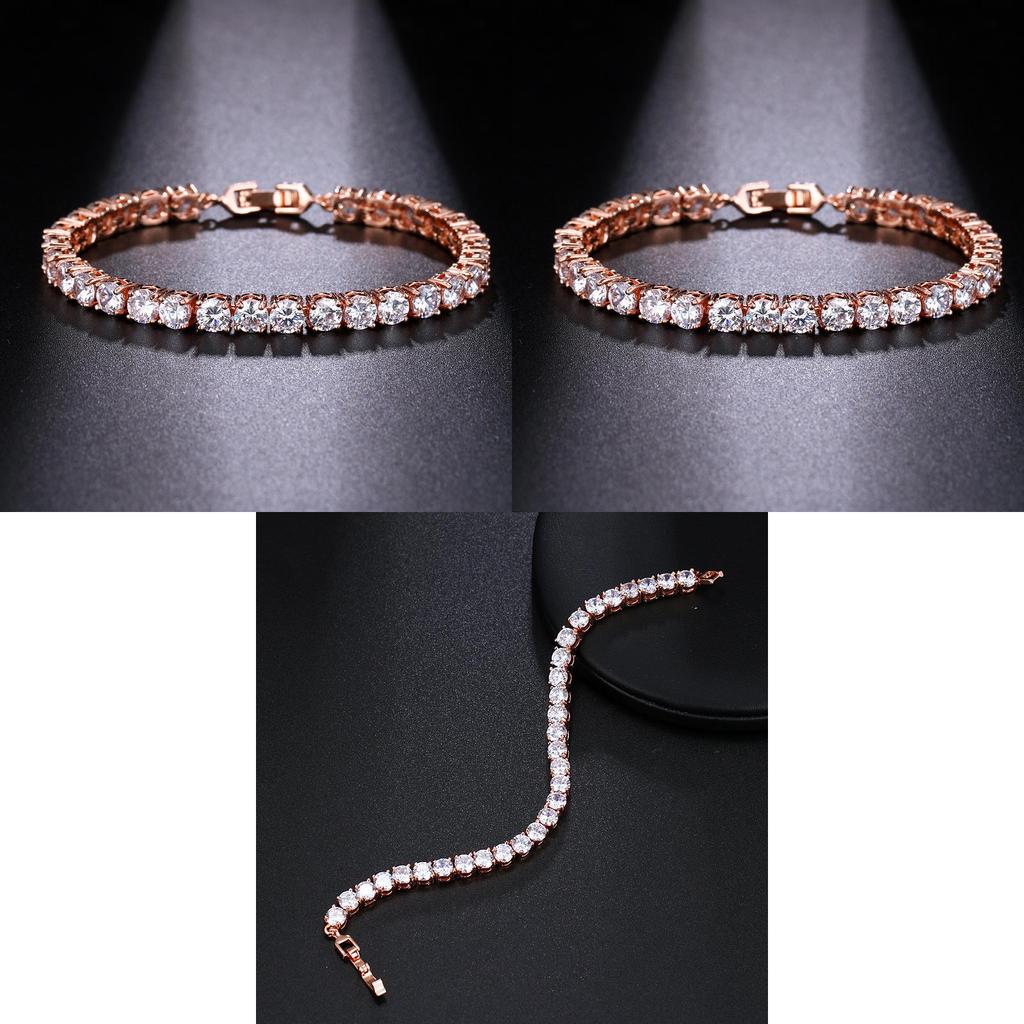 Modisches Kupferarmband im koreanischen Stil mit geometrischen Elementen für Damen