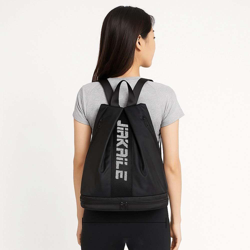 Portable Fitness Storage Pouch Adjustable Straps Nylon Sport Daypack Daily Gym Backpack  Couple