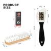3 Stück/Set Mit Radiergummi Wildlederbürsten-Set Weiche Bürste Fleckenentfernung Nubukbürsten-Set Multifunktionale Schuhreinigungsbürste