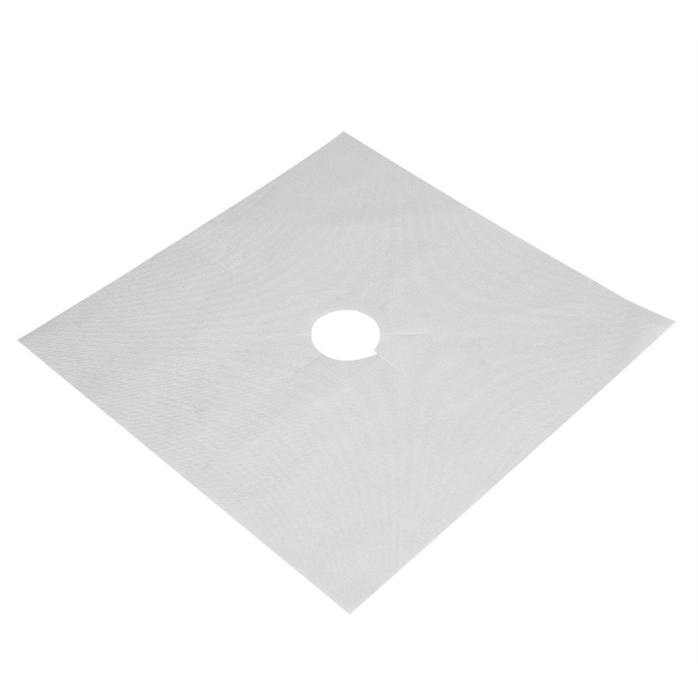 4Pcs Gas Range Stove Covers Protector NOn Stick Oil Mat Kitchen Tool(Black)