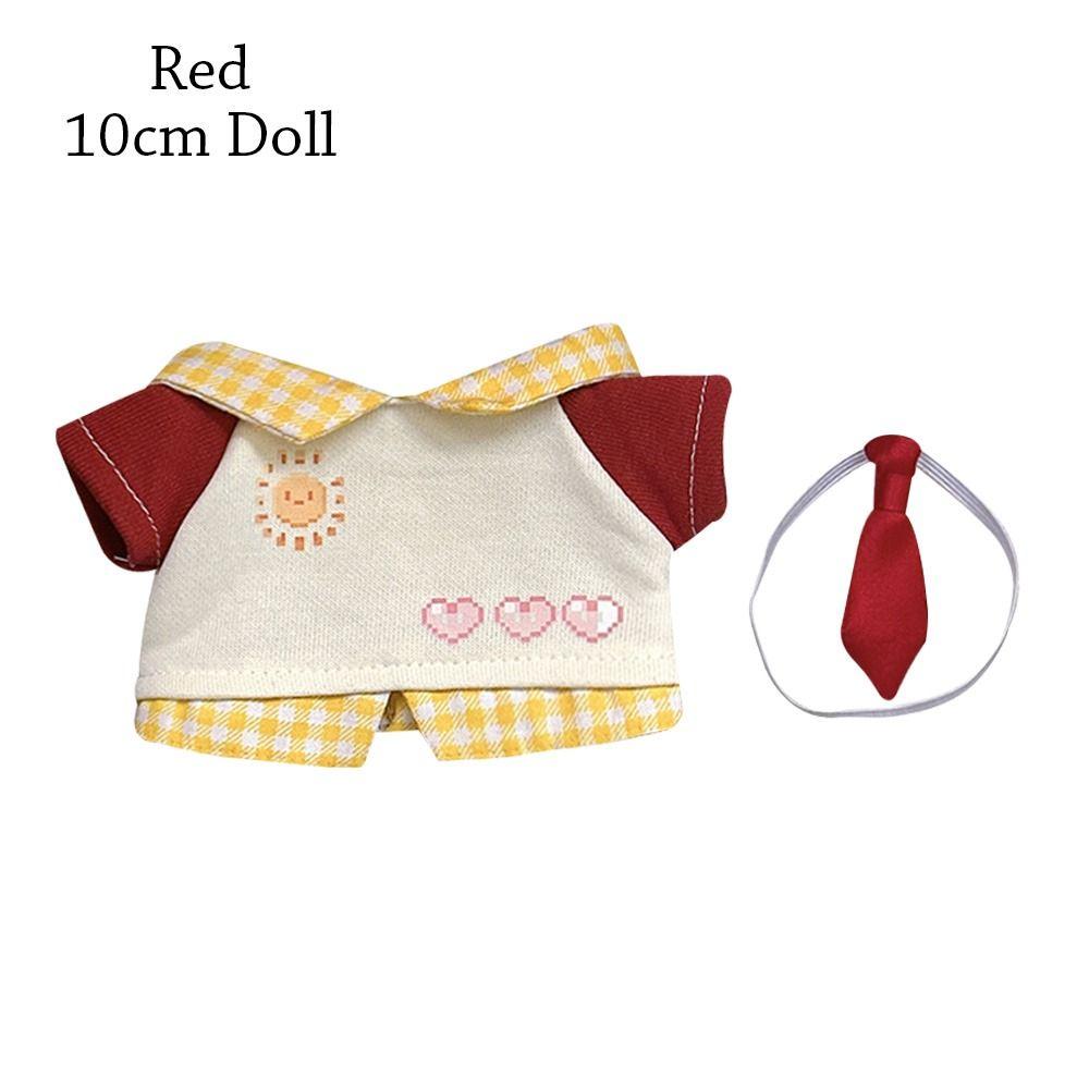 

Cute without Dolls Idol Doll Hoodie Clothes Suit Doll Clothes Toy Clothing red-10cm Doll