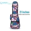 21" 23" 26" Polstrovaný obal na ukulele - Odolný batoh s dvojitými ramenními popruhy