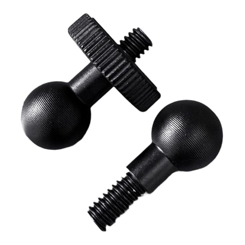 Pack Of 2 Aluminum Alloy 15mm Ball Head To 1/4Inch Thread Adapter With 2pcs Metal Washers Pad For Camera Tripod Mount