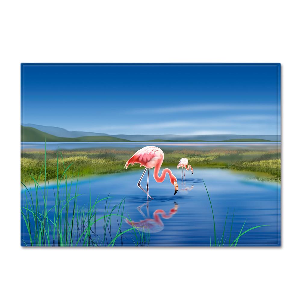 Flamingo Large Carpet Feather Wind Bedroom Floor Mat