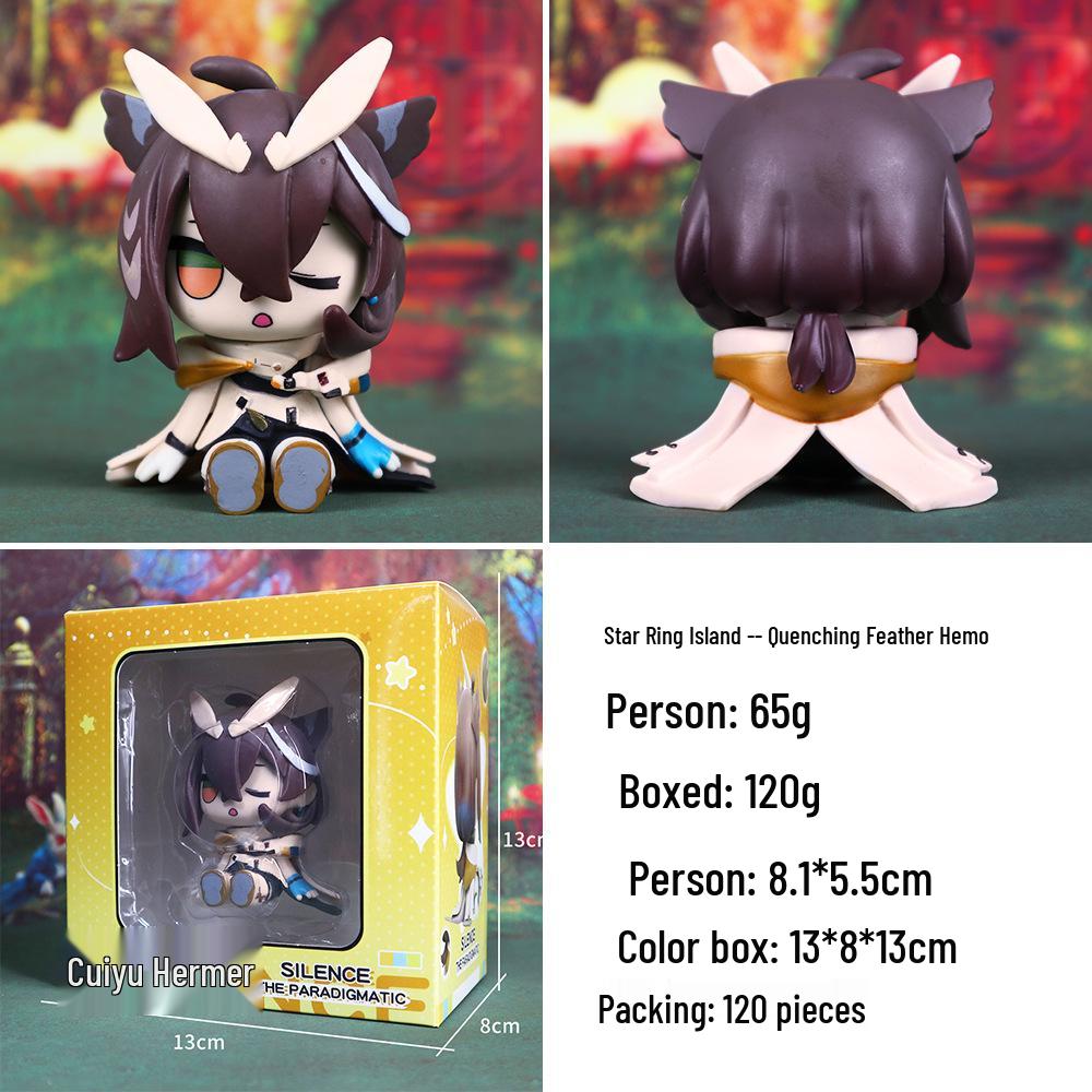 Фигурка Аркнайтс Король Демонов Тереза Q-Версия Техас Сидящая Поза - Украшение на Приборную Панель Автомобиля