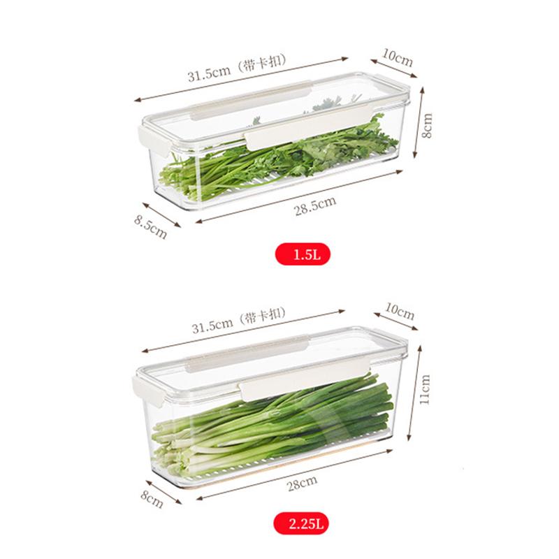 Kitchen Storage Box Refrigerator Whole Piece Preservation Artifact Thickened Noodle Box Egg Preparation Sealed Organization Box