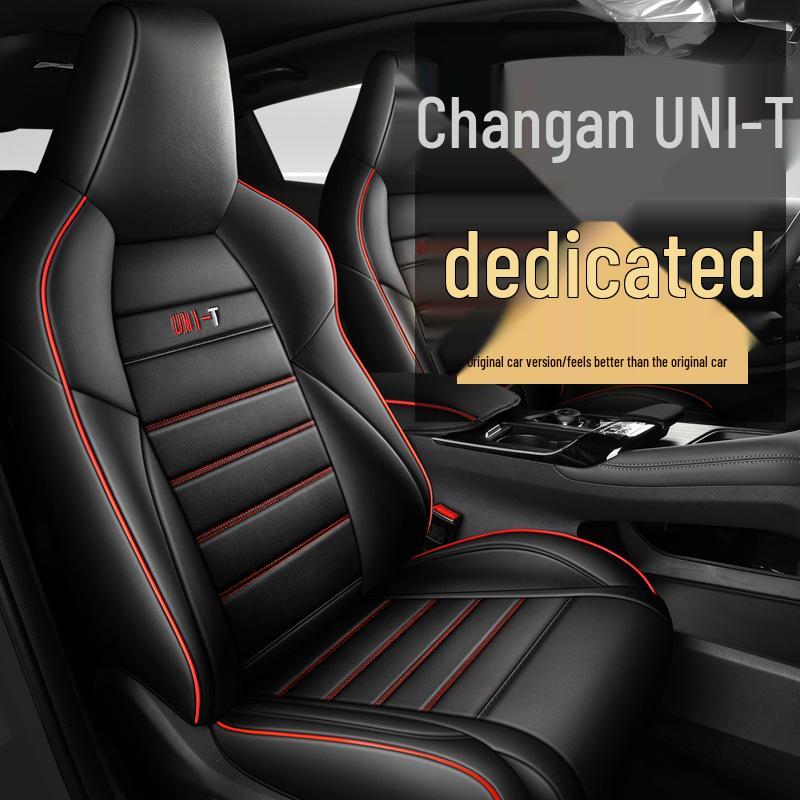 Changan UNI-T Sports Leather Car Seat Cushion Cover - All-Season Full Set