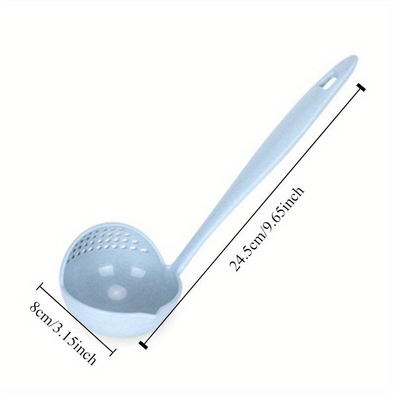 

2 in 1 Soup Spoon Long Handle Spoon Creative Spoon Strainer Spoon Cooking Tools 1Pc
