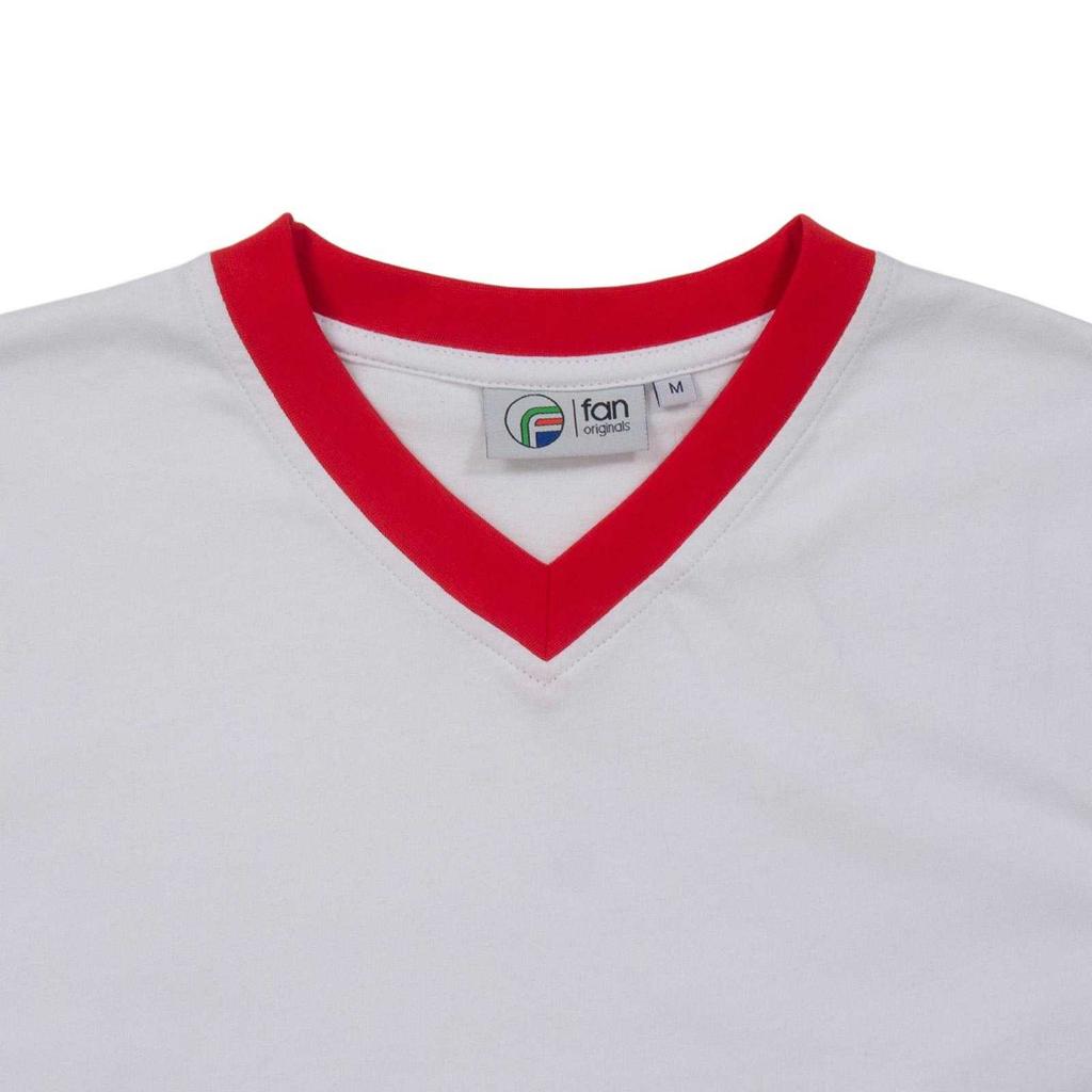 Fan Originals Mens United Wembley 1957 Crest V Neck T-Shirt