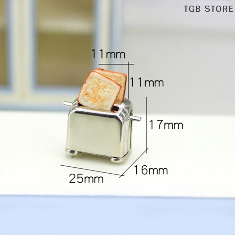 Cute Mini Toaster With Toaster Dollhouse Creative Kitchen Breakfast Toaster Home Decor