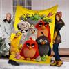 1 Stück Angry Birds Outdoor Weiche Decke Ultra Plüschig, Warm, Vielseitig und Pflegeleicht für Camping, und