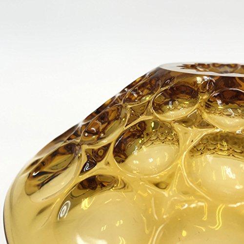 Aderia (ADERIA) Medium Bowls, Amber, Maximum 15cm x 4.5cm High, Suigetsu Design, Set of 3, Made in Japan, F-70385