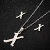 English Letter Necklace & Earring Set: Fashionable Jewelry for Women