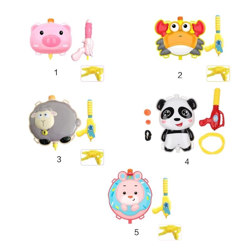 Cartoon Backpack Water Gun Beach Toy Water Spray Toy Kids Non-leakage Water Fighting Toy Summer Outdoor Activity Game