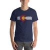 Colorful Colorado Flag Vintage Faded Short-Sleeve Unisex T-Shirt