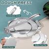 uxcell Aluminum Alloy Taco Press/Taco Maker Cooking Utensil, Silver