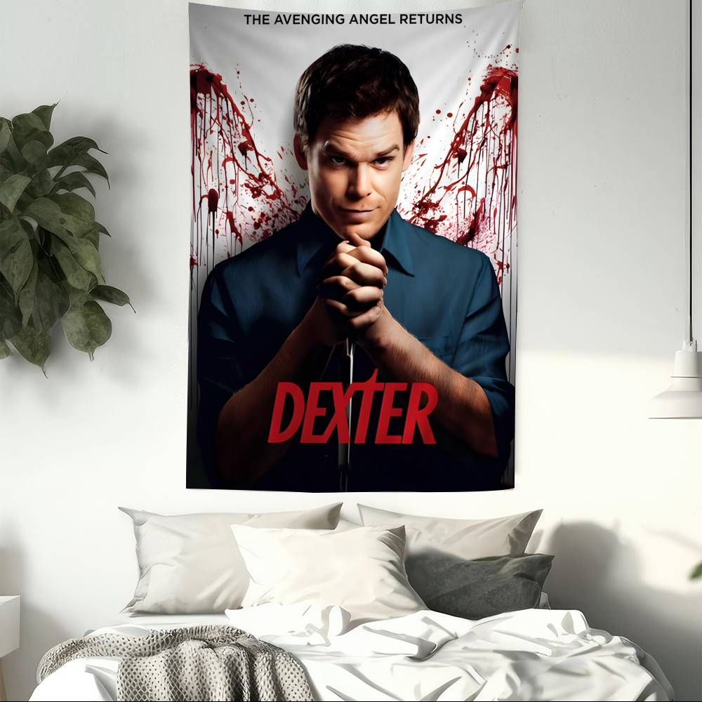 DDexter Michael CHall Classic TV Cartoon Tapestry Bohemian Wall Tapestries Mandala Home Decor