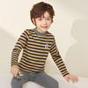 Yingbolun Boys' Pure Cotton Half-High Collar Thermal Underwear Set