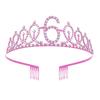 Girls Birthday Party Princesses Crowns Alloys Adjustable  Headbands For Birthday Celebrations