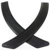 2pcs Matte Black Plastic Car Front Fender Side Vent Cover Bumper Eyebrow Strip