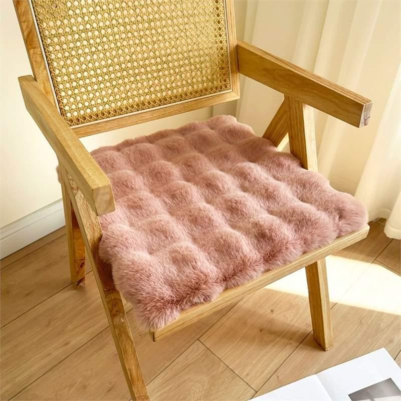 Winter Thickened Plush Seat & Chair Cushion for Office, Student, Dining, and Stool Seats