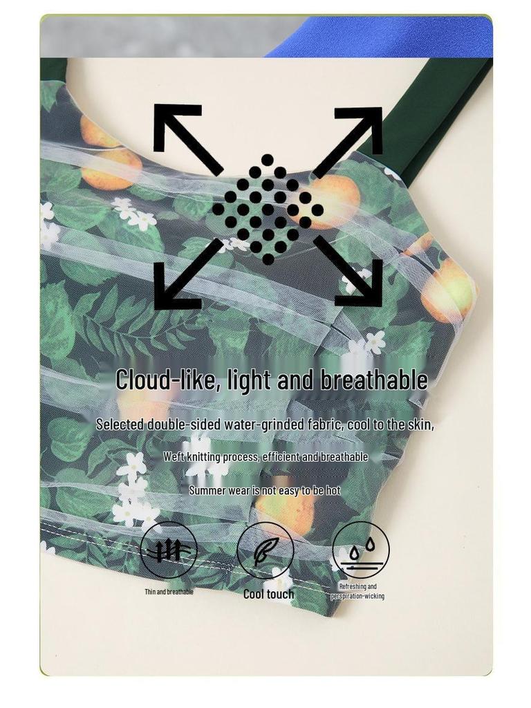 Women's Mesh Yoga Tank Top with Chest Pad - Beautiful Back Pilates Fitness Vest