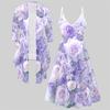 3D  Printed  Set Dress Coat ,  Double Color Combination with Simple Design  Fashion Print,suitable for Various Scene Fashion Styles
