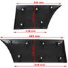 Renault Master III L2 2010+ Left Side Moulding Set (2pcs) Front/Rear of Rear Wheel, No Marker Hole, Clips Included
