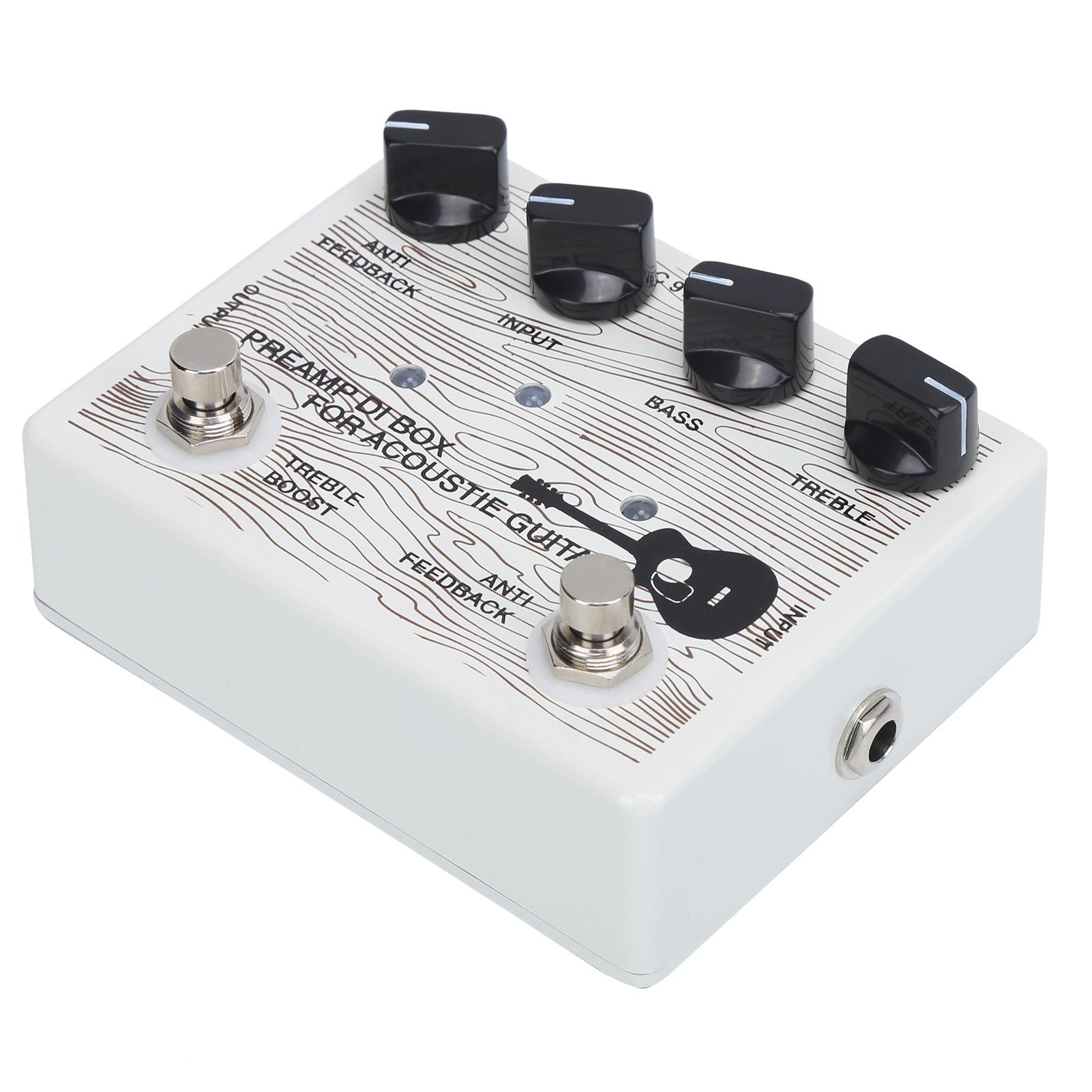 

Педальный электрический предусилитель для гитары портативный со светодиодным индикатором алюминиевый сплав инструментальное оборудование