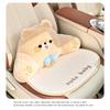 Car Neck Pillow Cute Plush Cartoon Bowknot Bear Travel Rest Cushion Neck Pillow Headrest Kawaii Car Interior Accessories